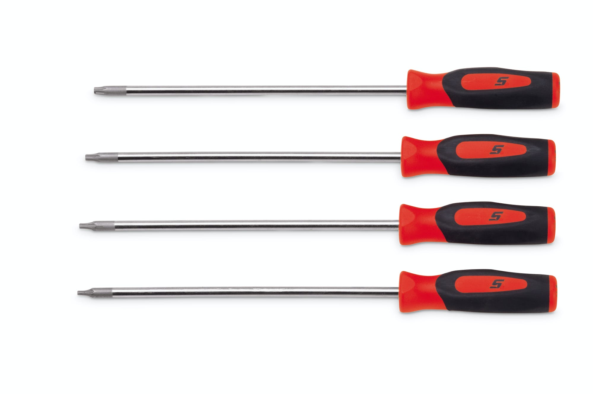4 pc TORX® Instinct® Soft Grip Tamper-Resistant Mini-Tip Screwdriver Set (Red) | SGTRXL40BR 4 pc TORX® Instinct® Soft Grip Tamper-Resistant Mini-Tip Screwdriver Set (Red) | SGTRXL40BR